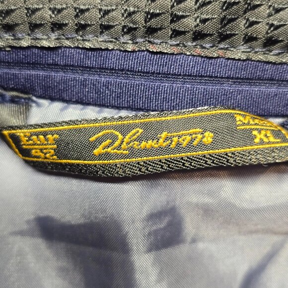 Richmarbert Full Zip Bomber Vest Jacket Mens XL Blue Zipper Pockets Sleeveless - Picture 10 of 13